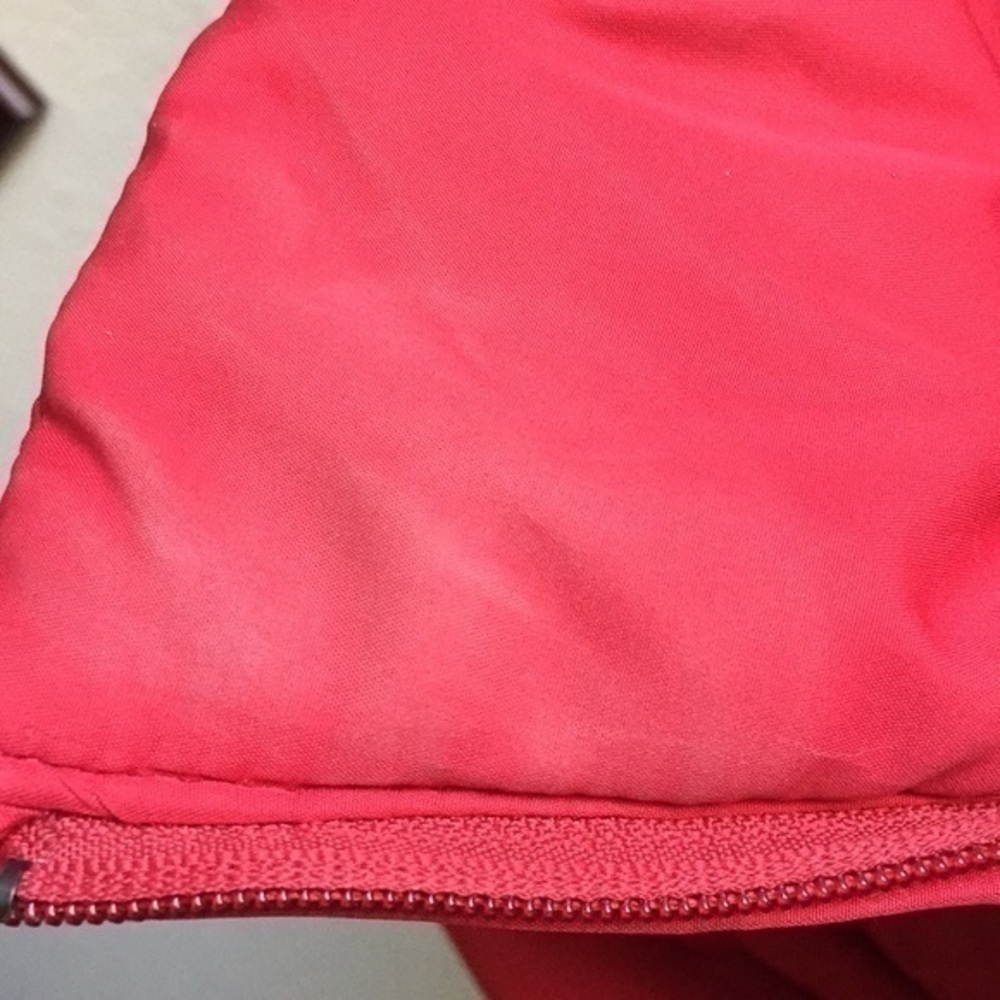 $20 SALE Puffer Down Coat Jacket Removable Hood Faux Fur Trim Winter Fall Red - Picture 7 of 8